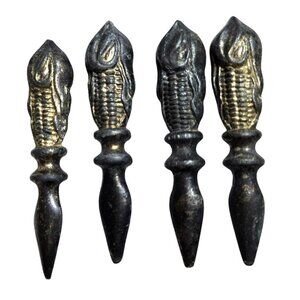 Vintage Crest Silver Plated Corn on Cob Holders Antique dining collectibles